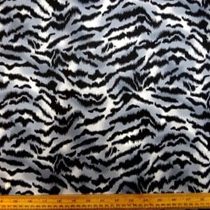 Cotton Fabric Tiger Print grey