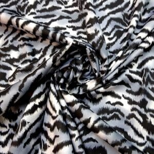 Cotton Fabric Tiger Print grey