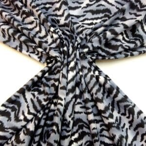 Cotton Fabric Tiger Print grey