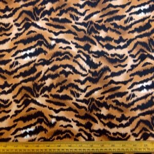 Cotton Fabric Tiger Print brown