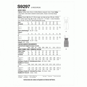 Simplicity Sewing Pattern 9297