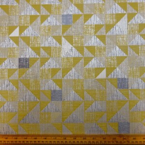 Curtain Fabric Satin Finish Golden Pyramid