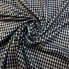 Jersey Fabric Houston Checks Black White