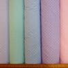 Polyester Cotton Fabric Pea Spot White On