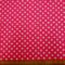 Polyester Cotton Fabric Dimple Spot Cerise
