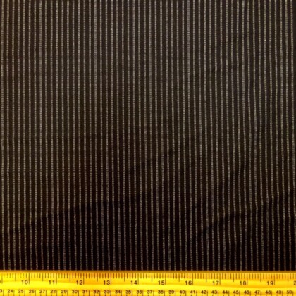 Suiting Fabric Pin Stripe Collection Black Gold