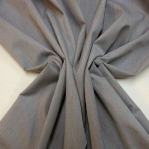 Suiting Fabric Skinny Stripe Grey Chalk