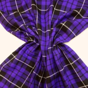 Suiting Fabric Tartan Fife Purple