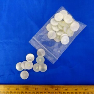 Buttons Bag Ivory Pearl Shanked Buttons 24mm
