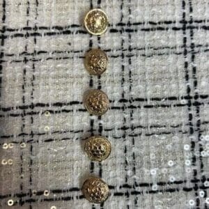 Button 15mm Shanked Calvery Gold