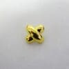 Gold Buttons Criss Cross 2cm Code Jam