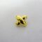 Gold Buttons Criss Cross 2cm Code Jam
