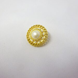 Buttons 25mm Pearl Gold Centre