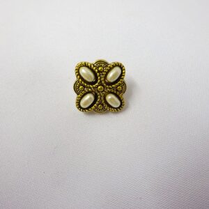 Buttons 18mm Pearl Rubix Shanked Code Jam
