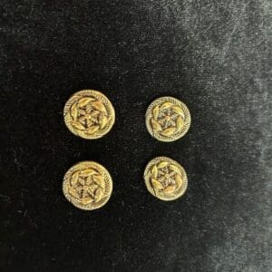 Gold Buttons Plaited 1.8cm Code Jam