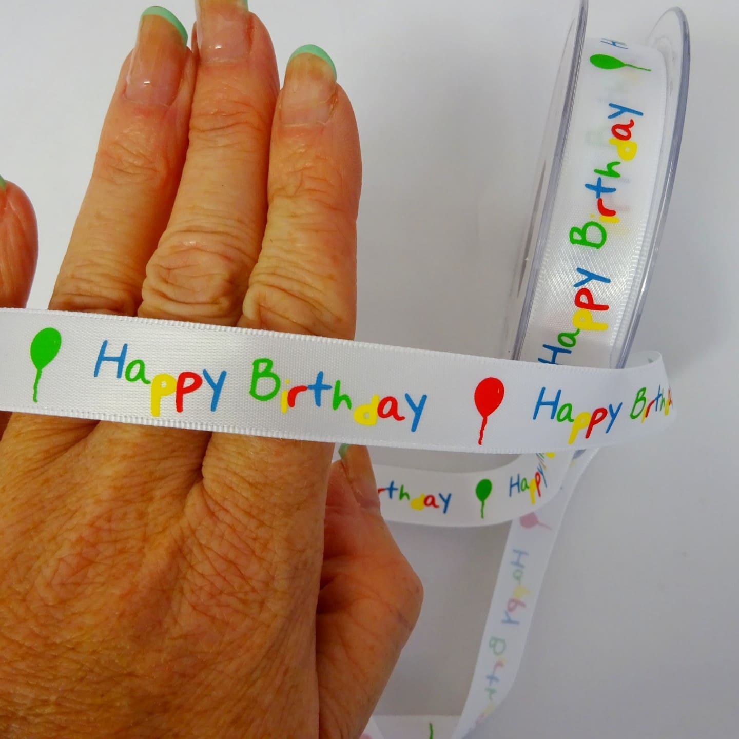 Ribbon Happy Birthday Multi 15mm