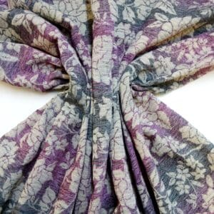 Curtain Fabric Upholstery Caracas Rose Aubergine Dark Grey
