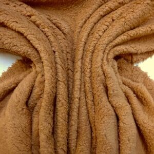 Fleece Fabric Teddy Soft Fur cider rust