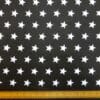 Halloween Polyester Cotton Fabric Wizard Stars Black