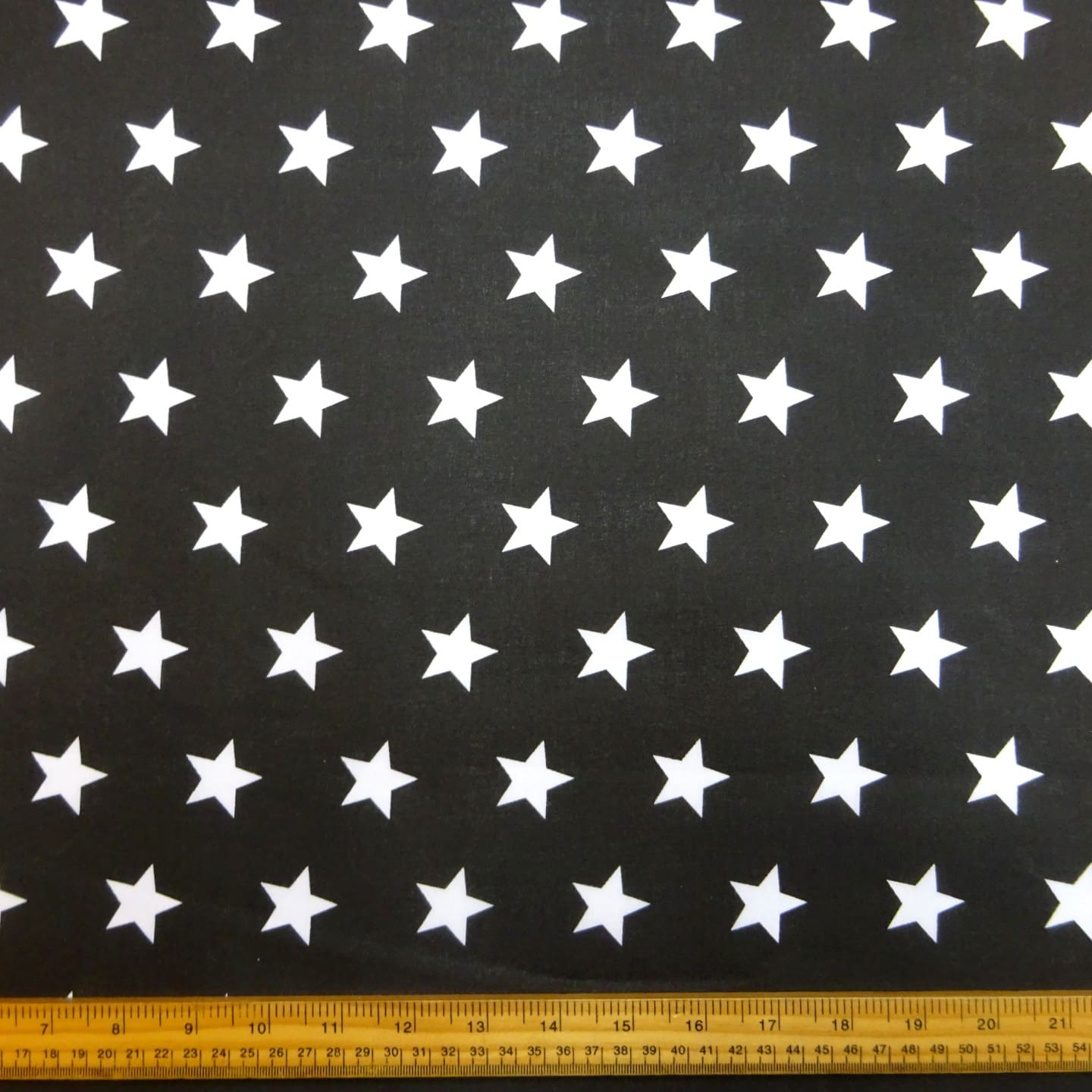 Polyester Cotton Fabric Starmaker black/white