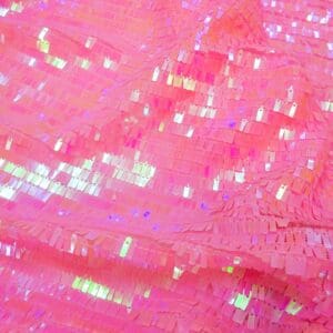 Sequin Fabric Rice Fringe Sequins Pink