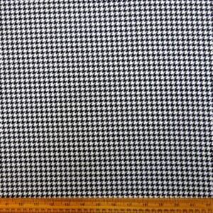 Suiting Fabric Classic British Dog Tooth Black White