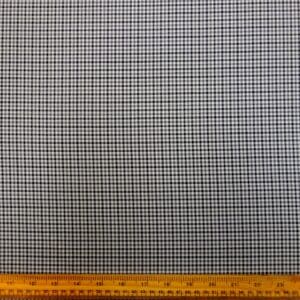 Suiting Fabric Country Set Fosters Check Grey Black