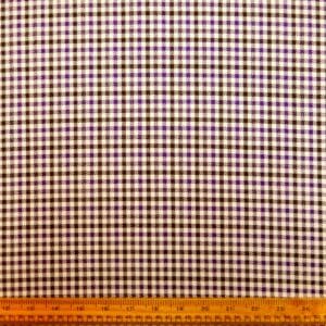 Suiting Fabric English Formal Checks Tally Ho Purple Cream