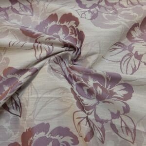 Curtain Fabric Rocky Rose Ivory/Mauve