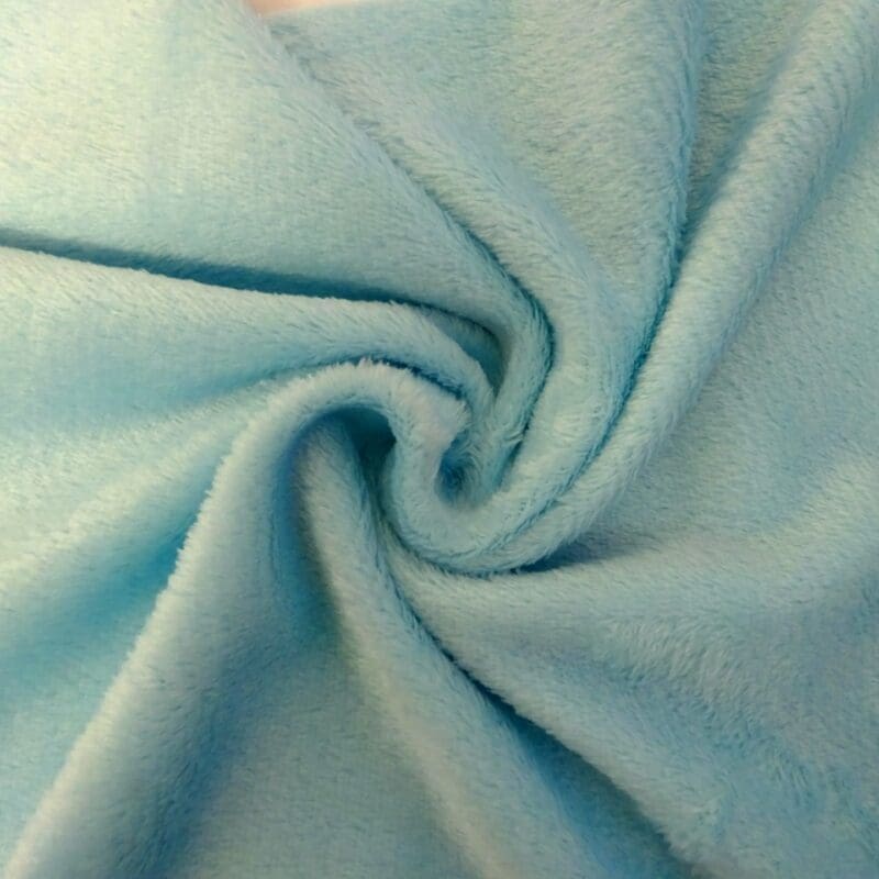 Fleece Fabric Soft Huggable Plain Sky Blue