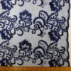 Lace Fabric Embroidered Double Scalloped Nocturn Navy