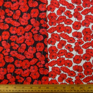 Polyester Cotton Fabric Oops A Poppy