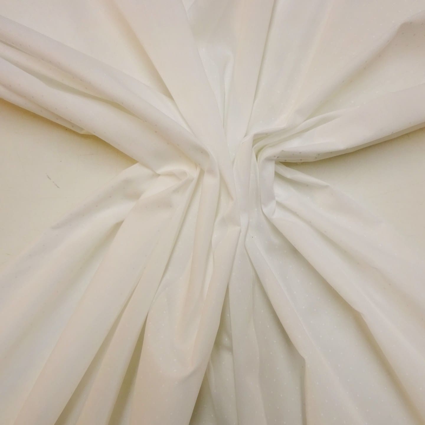 Polyester Cotton Fabric Spot On Pastels ivory