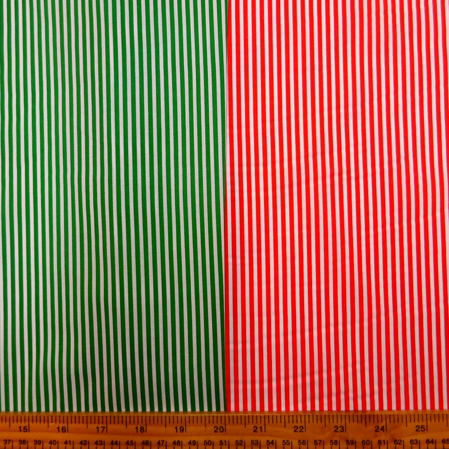 Polyester Cotton Fabric Toothbrush Stripe