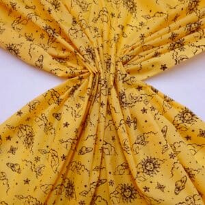Polyester Cotton Fabric Beyond Custard Earth Yellow