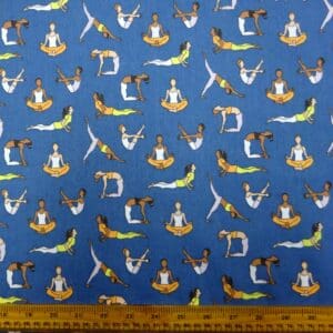 Polyester Cotton Fabric Aerobics royal