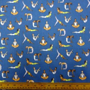 Polyester Cotton Fabric Aerobics Royal