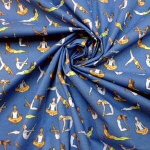Polyester Cotton Fabric Aerobics royal