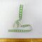 Christmas Ribbon 16mm Gingerbread Men Green
