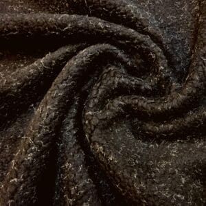Sherpa Fleece Fabric Freddie Fleck Black