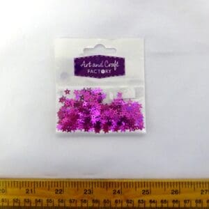 Sequin Packs Small Sequin Stars Cerise
