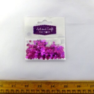 Sequin Packs Small Sequin Stars Cerise
