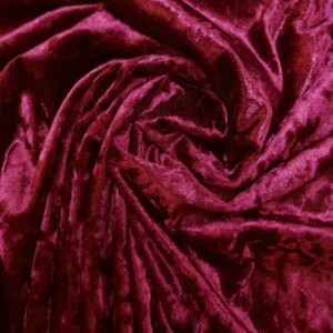 Spandex Velour Lycra Fabric Crushed Wine