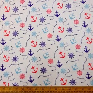 Polyester Cotton Fabric Anchorage White