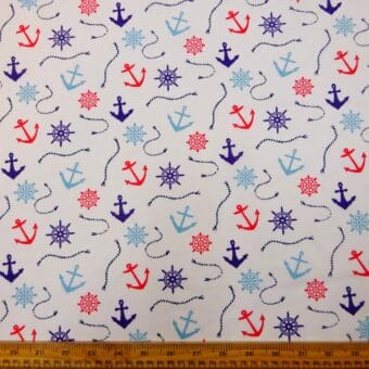 Polyester Cotton Fabric Anchorage White