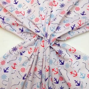 Polyester Cotton Fabric Anchorage White