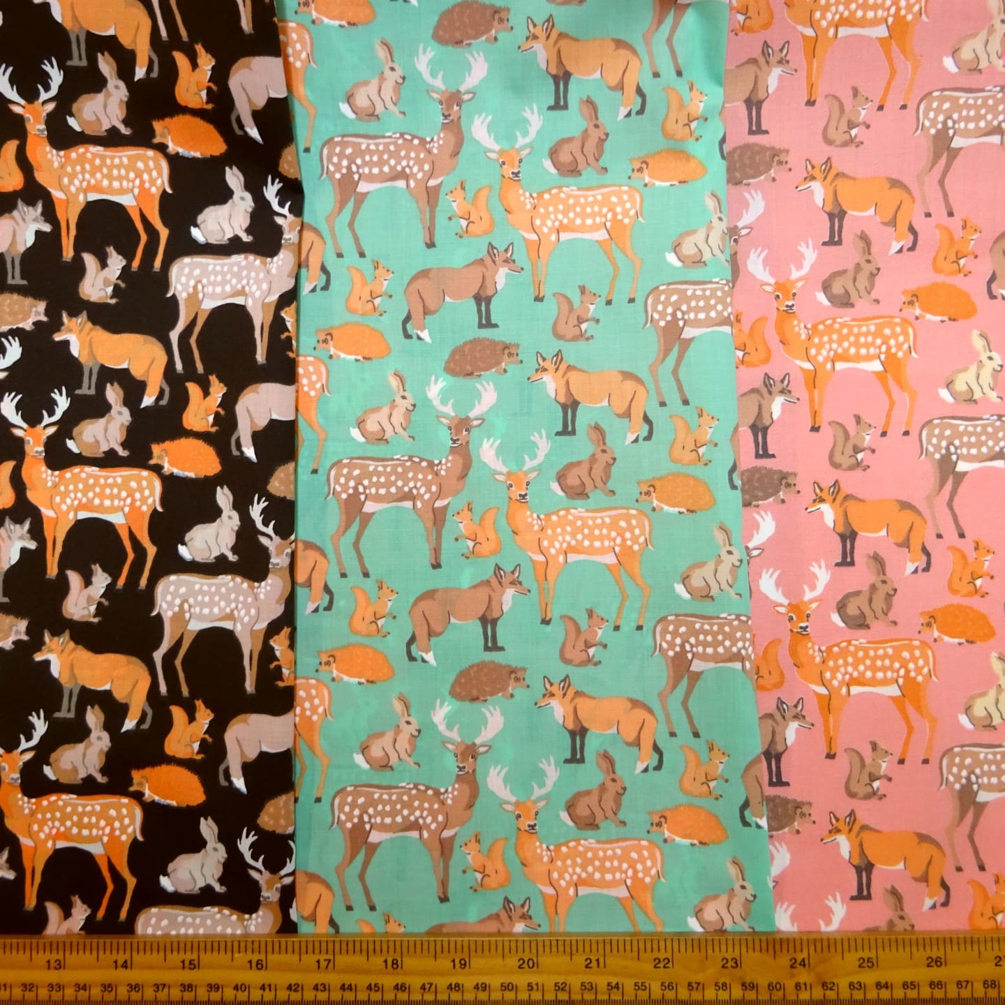 Polyester Cotton Fabric Bambi Meadow