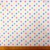 Polyester Cotton Fabric Smarties Spots Multi On White