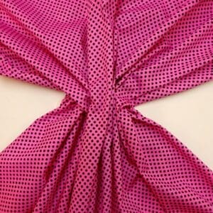Cotton Fabric Compton Spots Pink Black