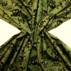 Cotton Fabric Skulls Funky